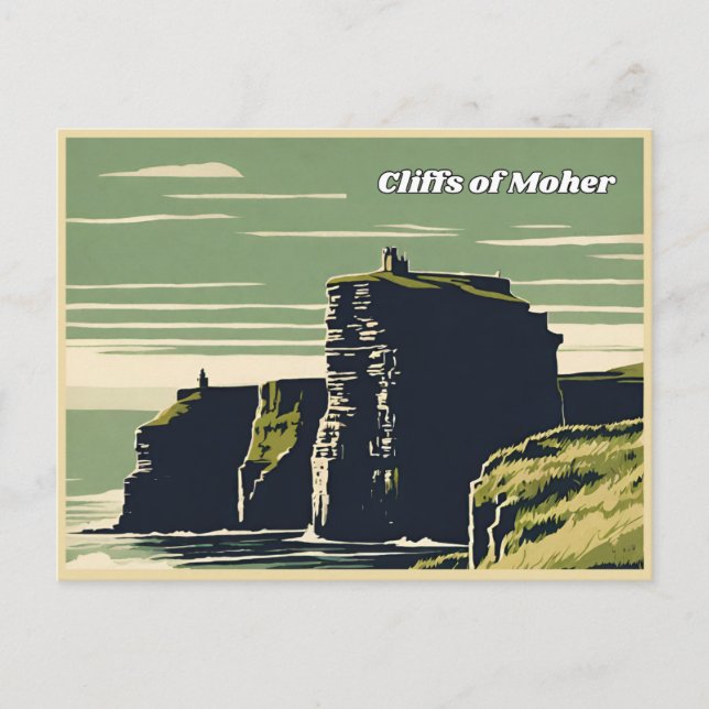 Klippen von Moher Irland Postkarte (Vorderseite)