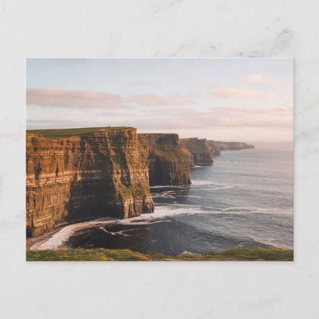 Klippen von Moher, Irland, Rock and Sea Postkarte (Vorderseite)