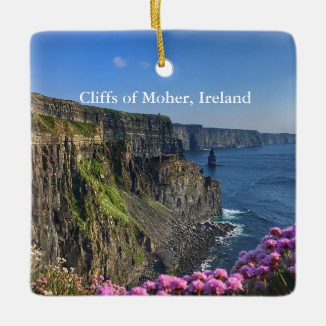 Klippen von Moher Irland Verzierung Keramikornament (Vorderseite)