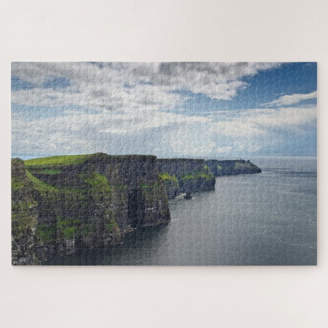 Klippen von Moher Küste in Irland Puzzle (Horizontal)