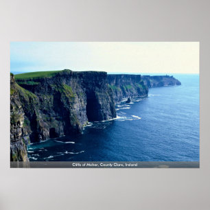 Klippen von Moher, Landkreis Clare, Irland Poster