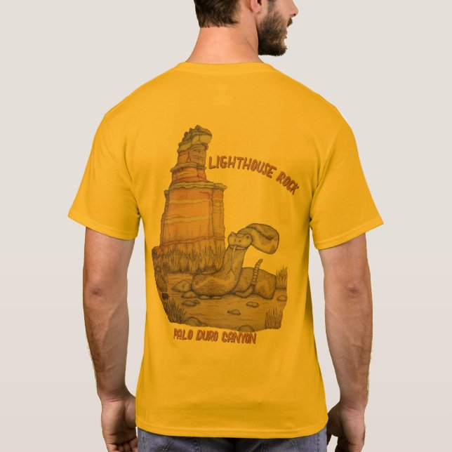 Klippensignalstein-Klapperschlange T-Shirt (Rückseite)