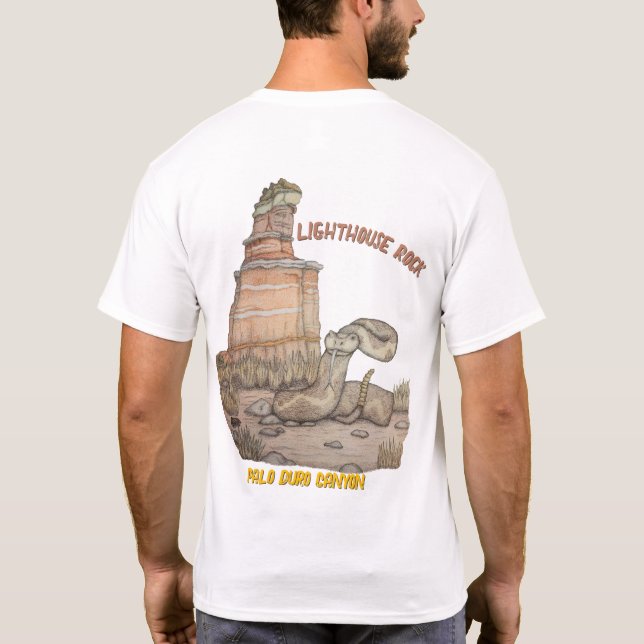 Klippensignalstein-Klapperschlange T-Shirt (Rückseite)