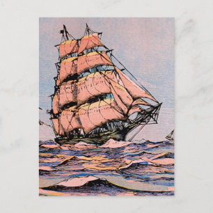 Klipper-Schiff Ann McKim Postkarte