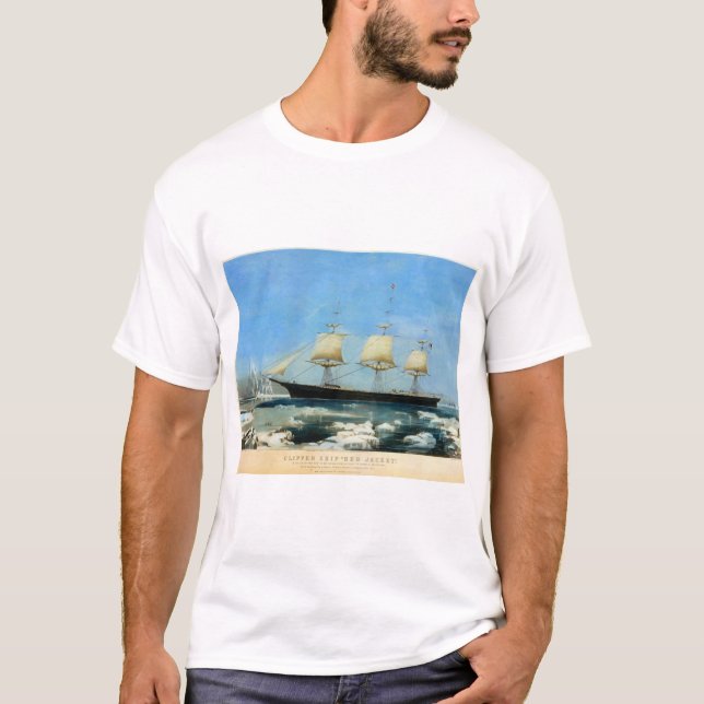 Klipper-Schiff Red Jacket 1854 T-Shirt (Vorderseite)