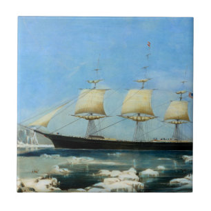 Klippersegelschiff Red Jacket 1854 Fliese