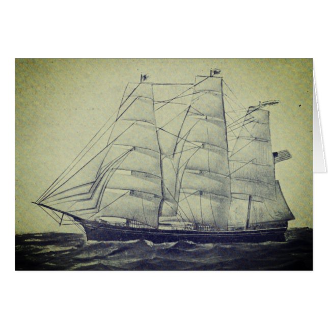 Klippersegler Young America 2 1853 (Vorderseite (Horizontal))