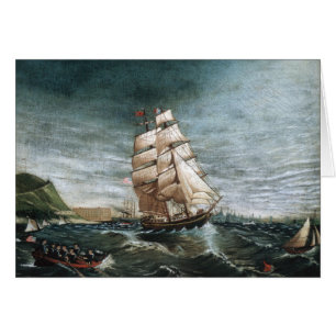Klippersschiff im New Yorker Hafen 1890