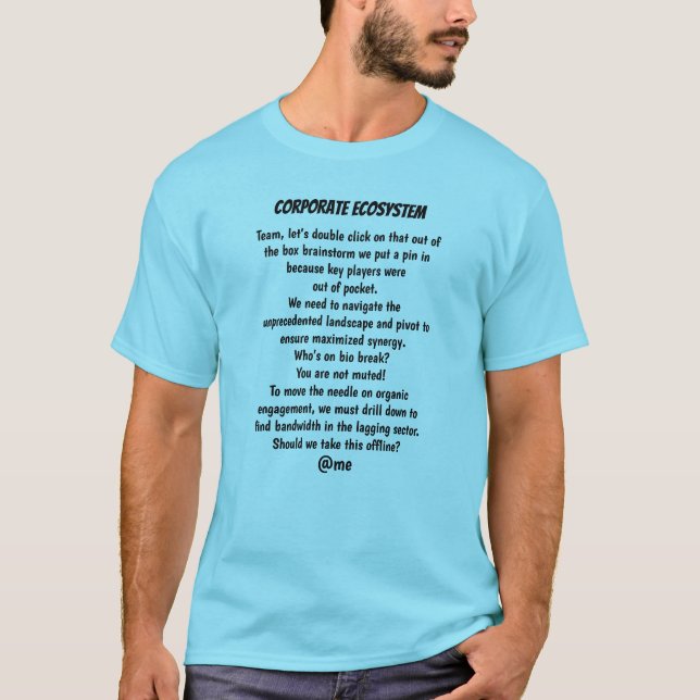 Klischees zum Ecosystem-Spaß T-Shirt (Vorderseite)