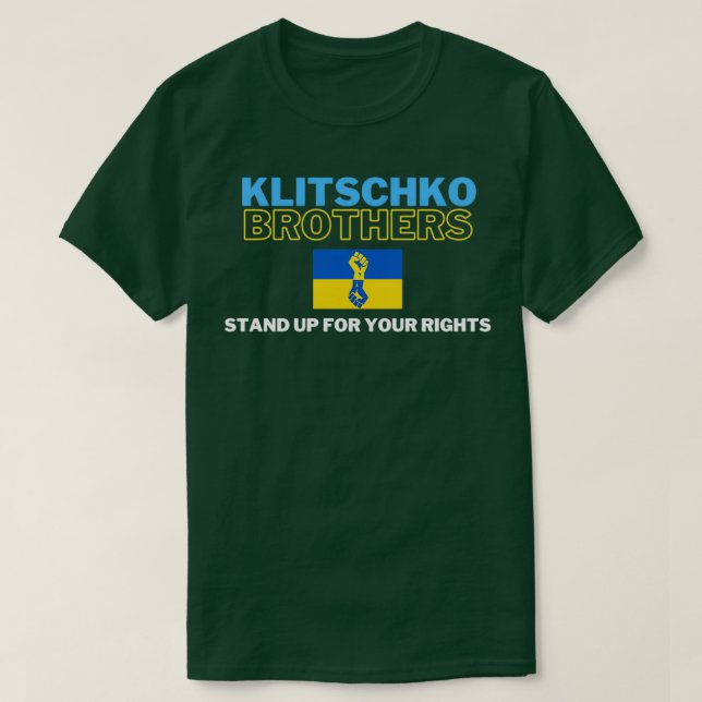 Klitschko Brüder treten für Ihre Rechte ein T-Shirt (Design vorne)