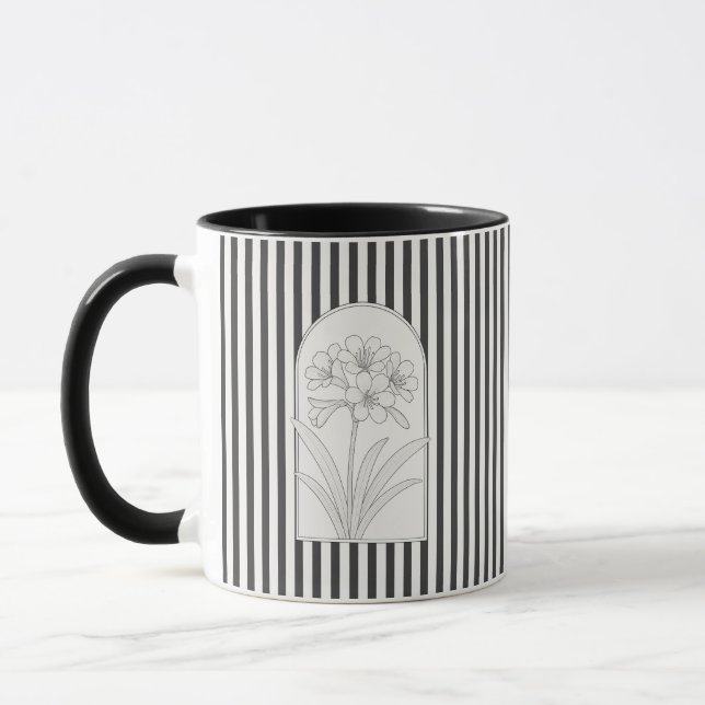 Klivia Elegante Blume Botanisch Tasse (Links)