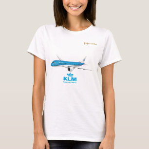 KLM Airlines Embraer 190 Flugzeug T-Shirt
