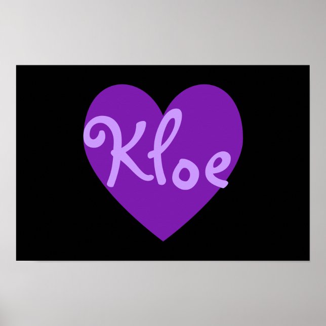 Kloe in Lila Poster (Vorne)