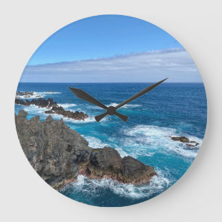 Klok rotsen in zee große wanduhr