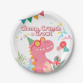 Klomp, Crunch & Growl! Dinosaur-Party Pappteller