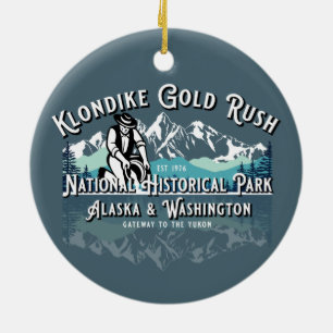 KLONDIKE GOLD RUSSLAND NATIONAL HISTORICAL PARK KERAMIK ORNAMENT