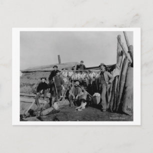 Klondike Männer nach der Jagd auf ptarmigan in Nom Postkarte