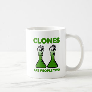 Klone sind Leute Zwei Lustiger Becher Tasse