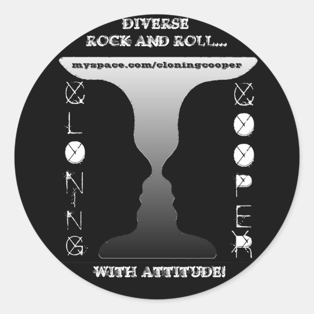 Klonkleber Runder Aufkleber (Vorderseite)