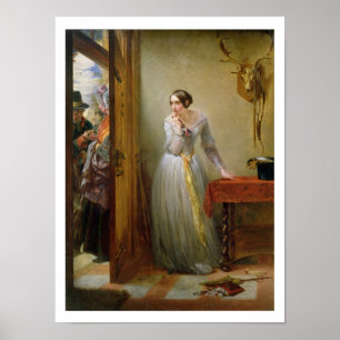 Klopfen, 1844 (Öl auf Leinwand) Poster