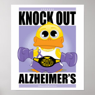 Klopfen Sie heraus Alzheimerkrankheit Poster