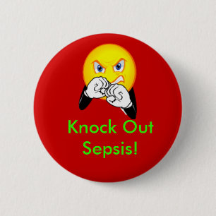 Klopfen Sie heraus Sepsis Button