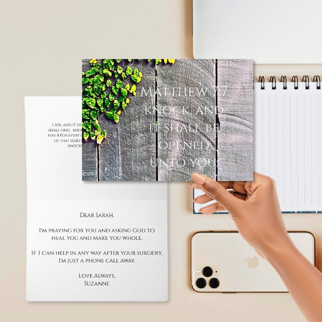 Klopfen und die Tür wird sich gut öffnen Karte (Von Creator hochgeladen)