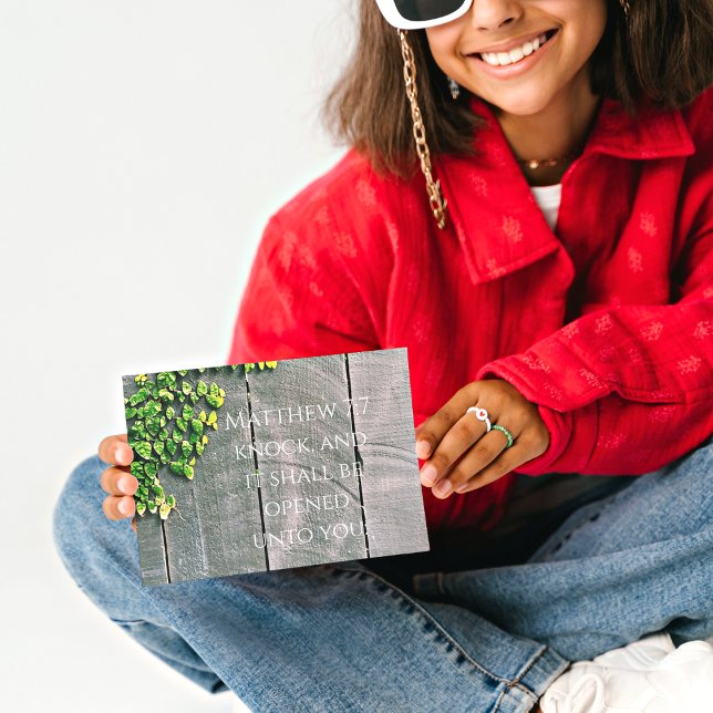 Klopfen und die Tür wird sich gut öffnen Karte (Von Creator hochgeladen)