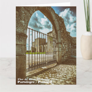 Kloster Flor da Rosa. Portalegre, Portugal Dankeskarte
