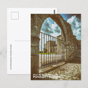 Kloster Flor da Rosa. Portalegre, Portugal Postkarte