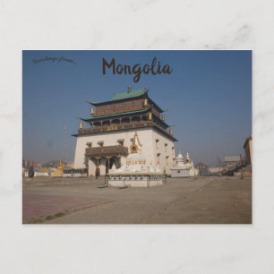 Kloster Gandantegchinlen in der Mongolei Postkarte
