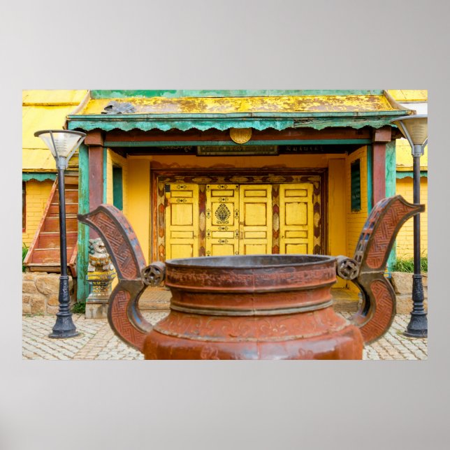 Kloster Gebäude Außenbereich Poster (Vorne)