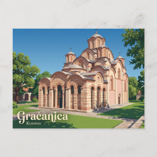 Kloster Gračanica Kosovo Postkarte