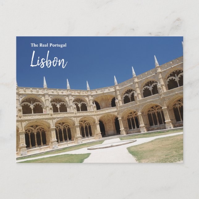 Kloster Jeronimos - Lissabon - Das wahre Portugal Postkarte (Vorderseite)