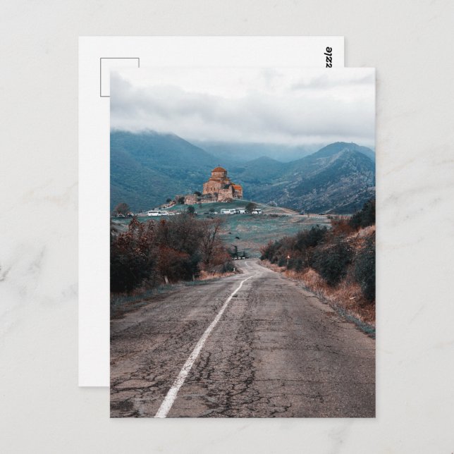 Kloster Jvari Georgia Postkarte (Vorne/Hinten)