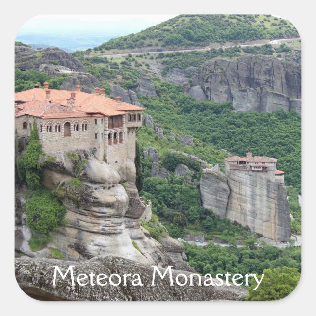 Kloster Meteora 2 Sticker (Vorderseite)