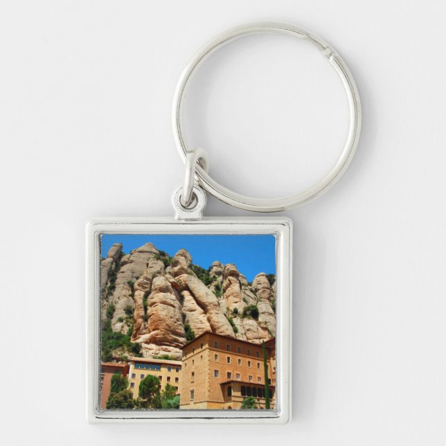 Kloster Montserrat, Katalonien, Spanien Schlüsselanhänger (Vorne)