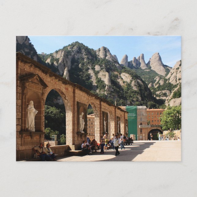 Kloster Montserrat Postkarte (Vorderseite)