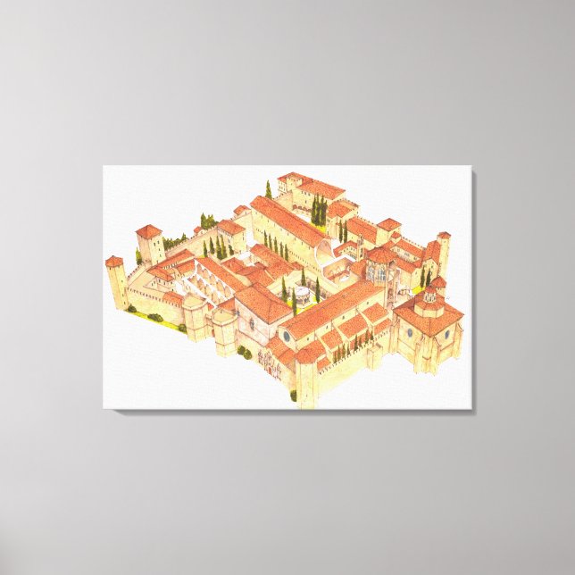 Kloster Poblet. Katalonien Leinwanddruck (Vorderseite)