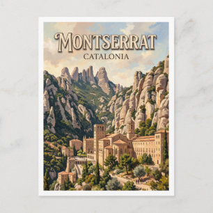 Kloster Santa Maria de Montserrat Spanien Postkarte