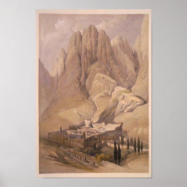 Kloster St. Catherine mit Horeb. 11.02. Poster (Vorne)