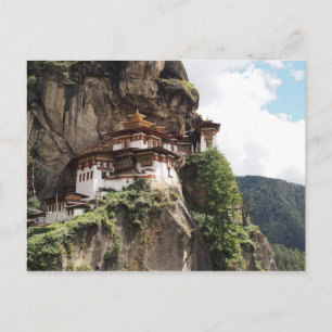 Kloster Taktsang (Tigernest) in Bhutan Postkarte