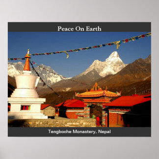 Kloster Tengboche, Nepal Poster