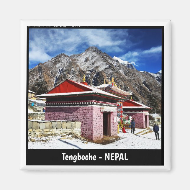 Kloster Tengboche, Sagarmatha, Everest - Nepal Magnet (Vorne)