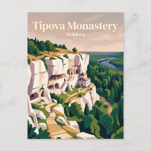 Kloster Tipova Moldawien Postkarte