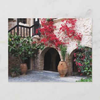 Kloster Toplou Kirchen Hof CRETE GRIECHENLAND Postkarte