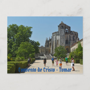 Kloster von Christus in Tomar. Portugal Postkarte