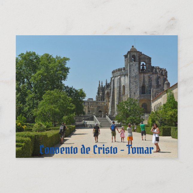 Kloster von Christus in Tomar. Portugal Postkarte (Vorderseite)