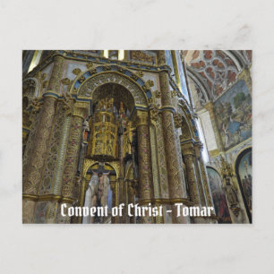 Kloster von Christus in Tomar. Portugal Postkarte