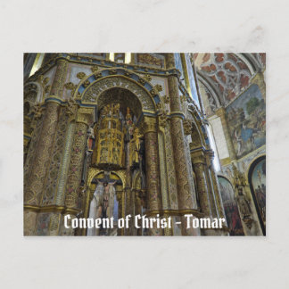 Kloster von Christus in Tomar. Portugal Postkarte